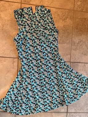 Michael Kors Aqua, Black & White Floral Dress